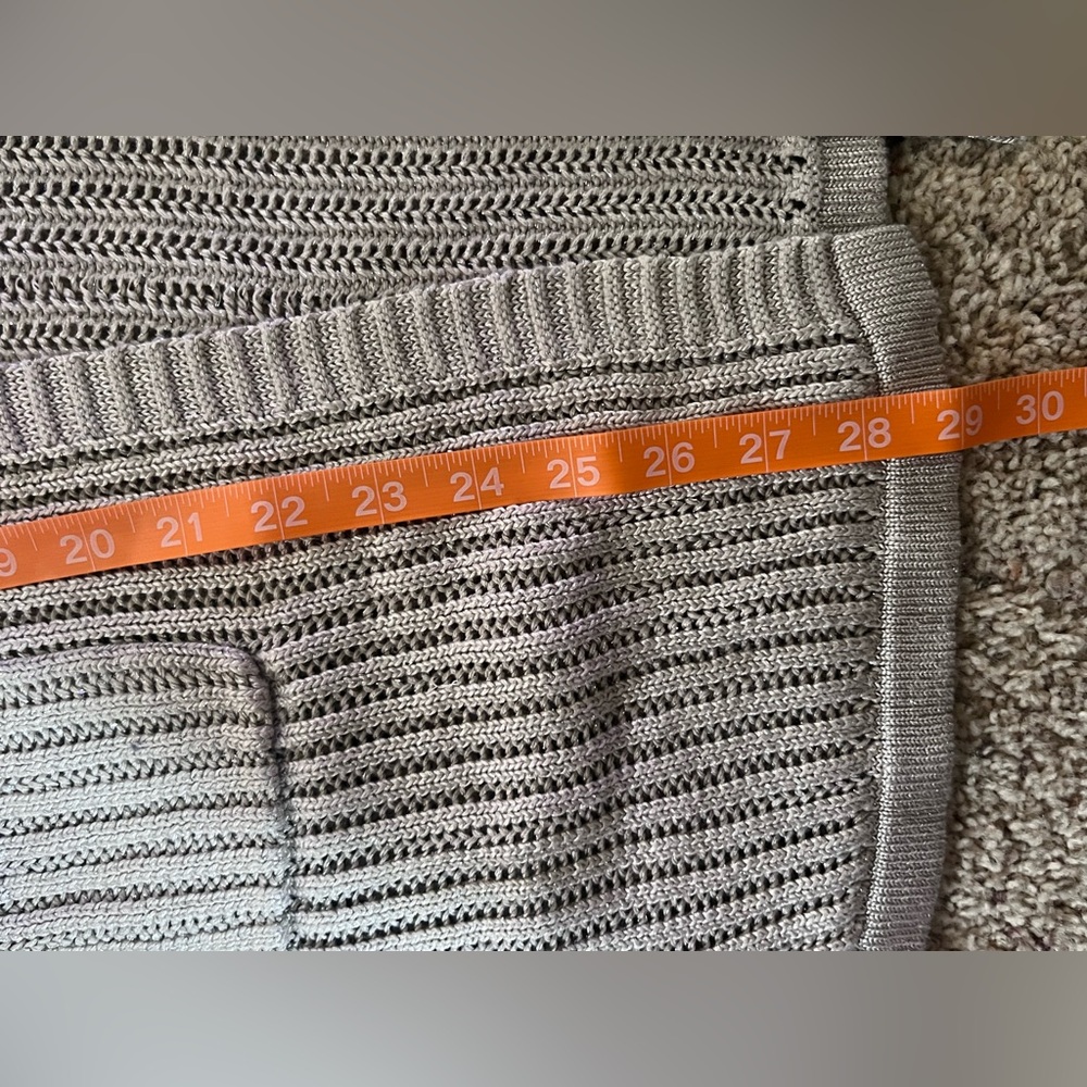 Shimmery Ribbed Cardigan Sweater - Picture 4 of 4